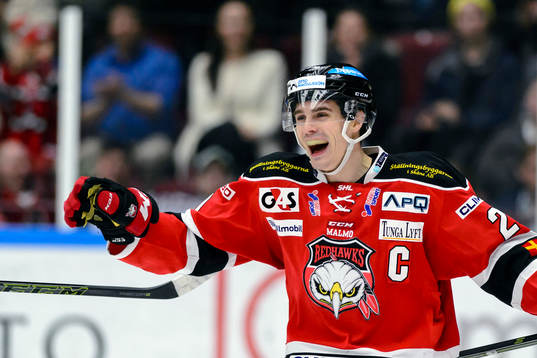 Malmö Redhawks Henrik Hetta jublar
