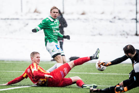Ljungskiles Linus Tornblad med friläge mot Syrianskas