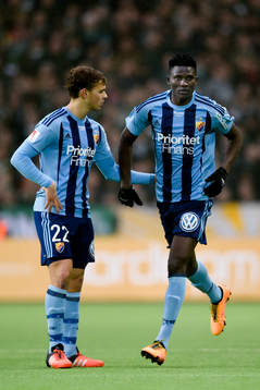 Djurgårdens Michael Olunga byts in