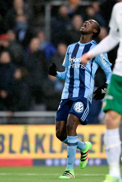 Djurgårdens Michael Olunga deppar