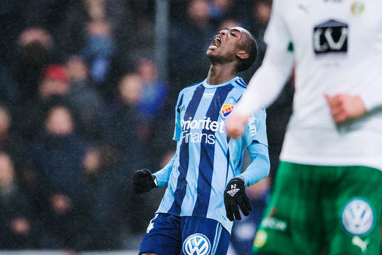 Djurgårdens Michael Olunga  deppar