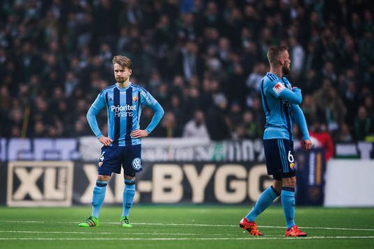 Djurgårdens Jacob Une Larsson och Alexander Faltsetas
