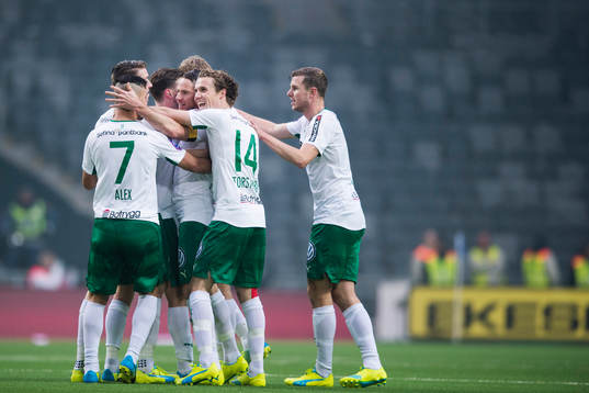 Hammarbys Johan Persson jublar