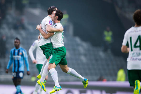 Hammarbys Johan Persson jublar