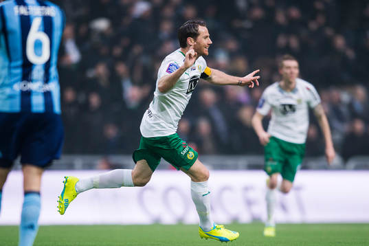 Hammarbys Johan Persson jublar