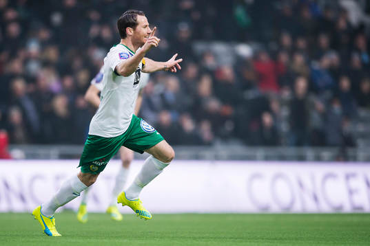 Hammarbys Johan Persson jublar