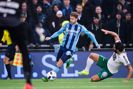 Djurgårdens Stefan Karlsson och Hammarbys Stefan Batan