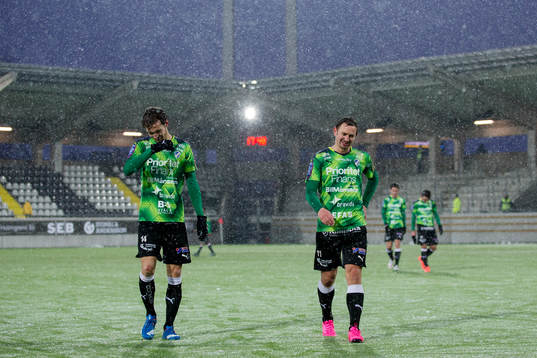 Halmstads Alexander Henningsson och Fredrik Olsson deppar
