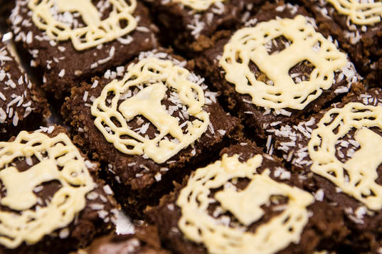 Bakelse med Tingsryds klubbmärke