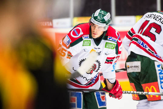Frölundas Oliver Lauridsen deppar