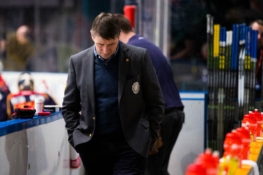 Djurgårdens tränare Hans Särkijärvi innan
