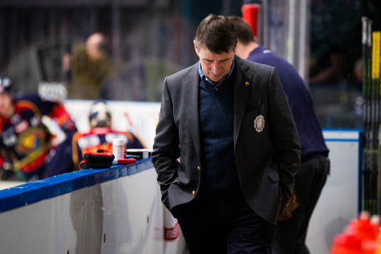 Djurgårdens tränare Hans Särkijärvi innan
