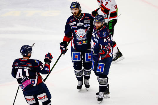 Linköpings Nichlas Hardt jublar
