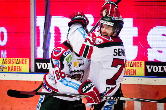 Frölundas Patrik Carlsson jublar
