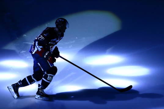 Linköpings Nick Sörensen innan ishockeymatchen i SHL