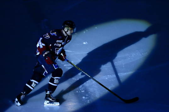 Linköpings Nick Sörensen innan ishockeymatchen i SHL
