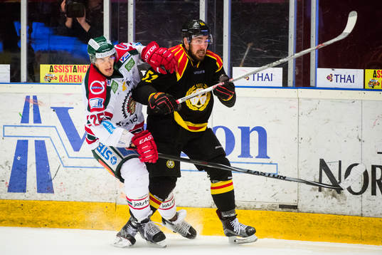 Frölundas Oliver Lauridsen och Brynäs Marc Zanetti