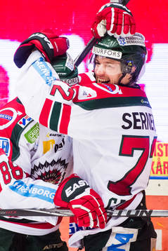 Frölundas Patrik Carlsson jublar