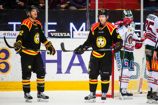 Brynäs Nick Johnson  och Greg Scott deppar