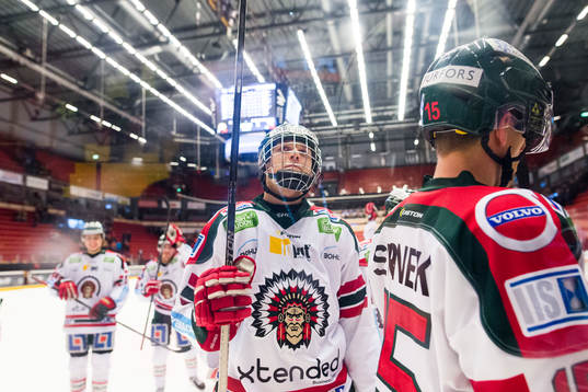 Frölundas Kristian Vesalainen jublar