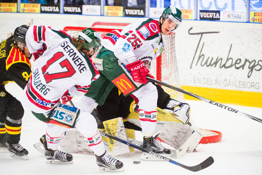 Frölundas Sebastian Stålberg och Oliver Lauridsen