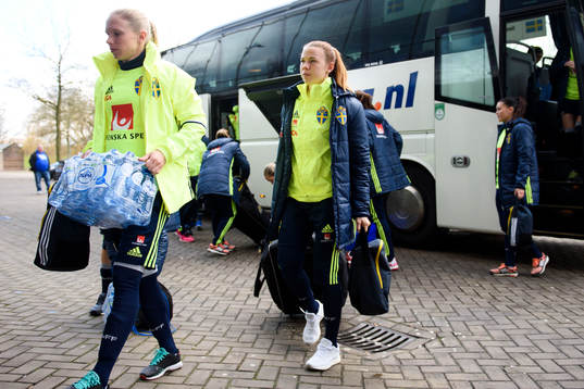 Sveriges Jonna Andersson och Jessica Samuelsson