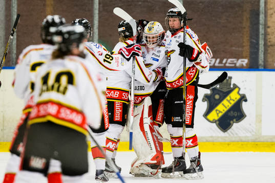 Luleås spelare jublar