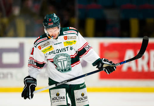 Tingsryds Eric Castonguay ser deppig ut