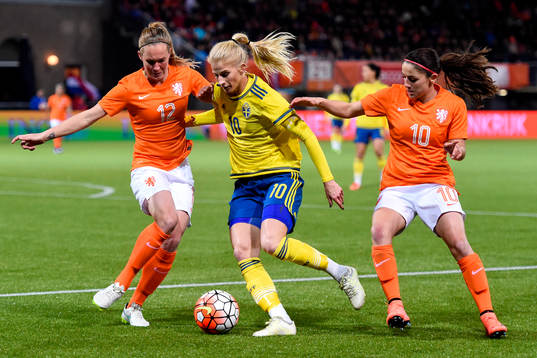Nederländernas Desiree van Lunteren och Sveriges Sofia