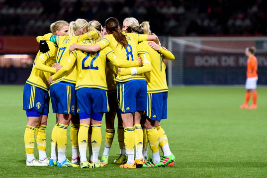Sveriges Olivia Schough jublar