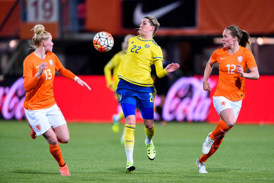 Sveriges Olivia Schough och Nederländernas Danique