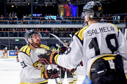 Brynäs Marc Zanetti jublar
