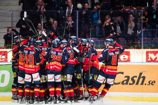 Djurgårdens spelare jublar