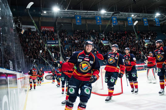Djurgårdens spelare jublar