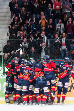 Djurgårdens spelare jublar