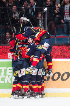 Djurgårdens spelare jublar