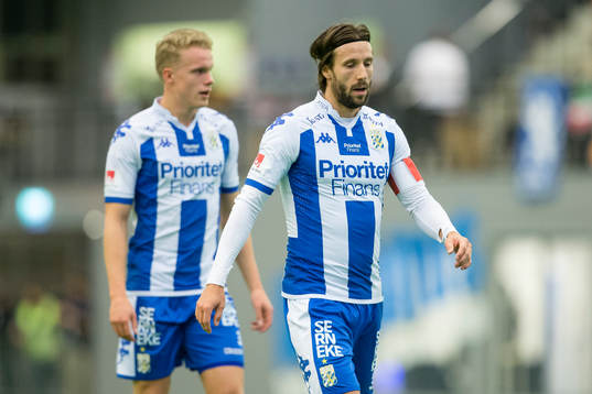 IFK Göteborgs Hjörtur Hermannsson och Mattias Bjärsmyr