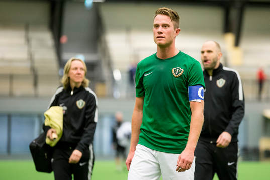 Jönköpings lagkapten Tommy Thelin deppar