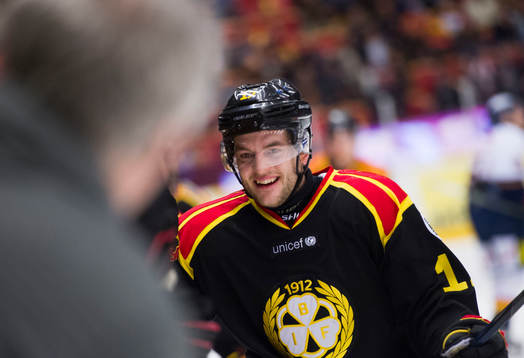 Brynäs Pathrik Westerholm jublar