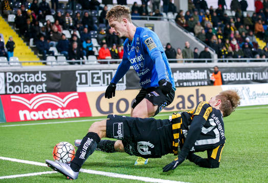 Halmstads Andreas Bengtsson och Häckens Joel Andersson