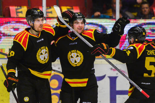 Brynäs Anssi Salmela , Ponthus Westerholm och Marc Zanetti