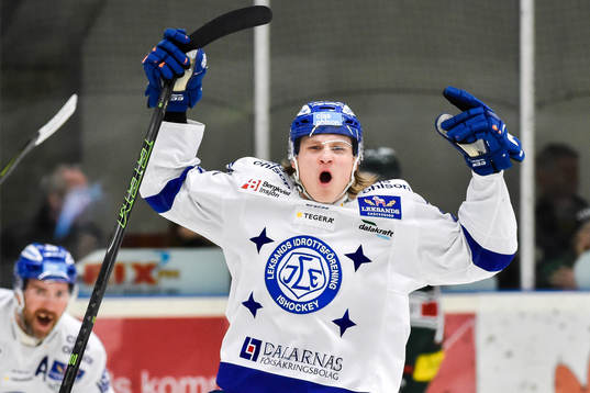Leksands Anton Karlsson jublar