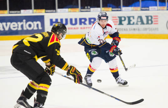 Djurgårdens Matt Anderson och Brynäs Nick Johnson i