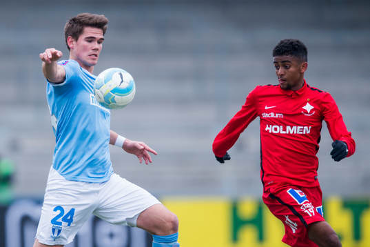 Malmö FFs Vidar Örn Kjartansson och Norrköpings
