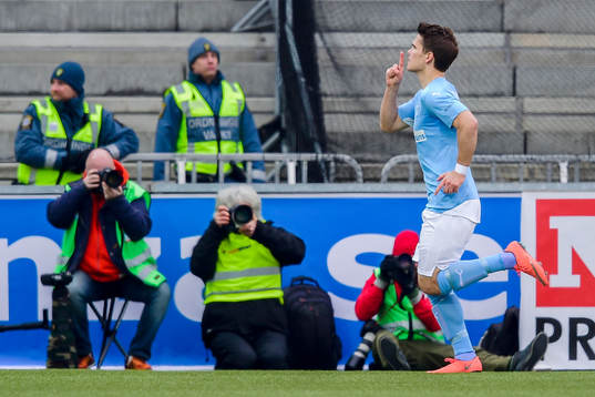 Malmö FFs Vidar Örn Kjartansson jublar