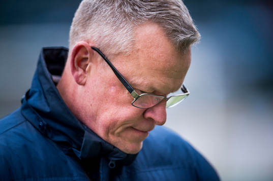 Norrköpings tränare Jan Andersson deppar