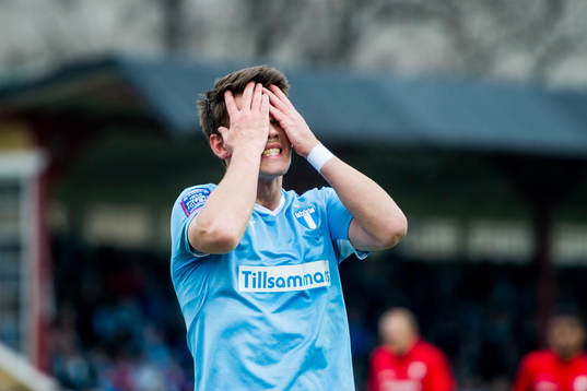Malmö FFs Vidar Örn Kjartansson deppar