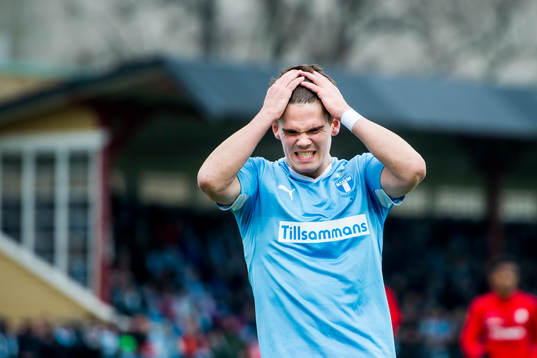 Malmö FFs Vidar Örn Kjartansson deppar