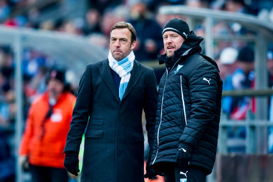 Malmö FFs tränare Allan Kuhn och assisterande tränare
