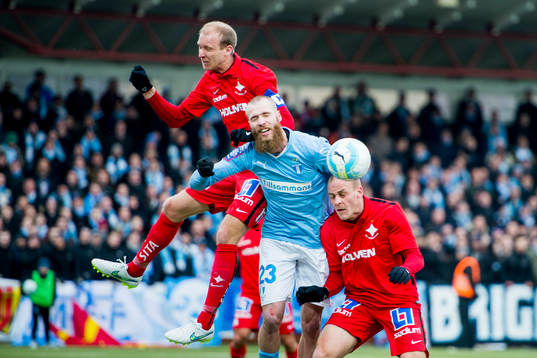 Norrköpings Andreas Johansson och Malmö FFs Jo Inge Berget